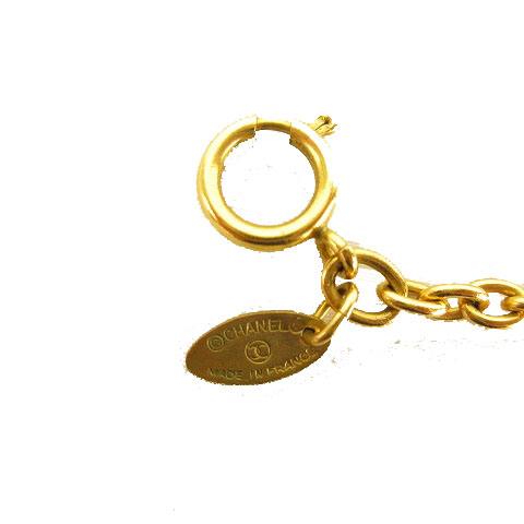 シャネル CHANEL ヴィンテージ ココマーク マトラッセ ネックレス  