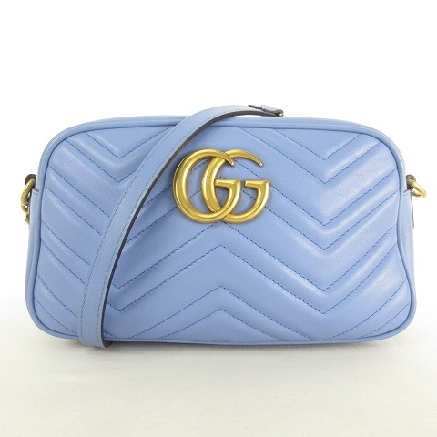 グッチ GUCCI 美品 GGマーモント キルティング スモール ショルダー  