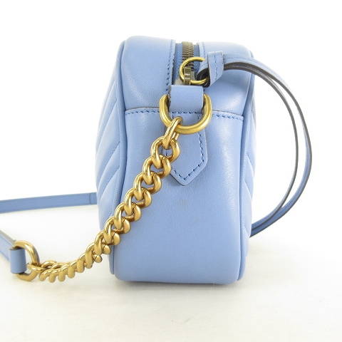 グッチ GUCCI 美品 GGマーモント キルティング スモール ショルダー 