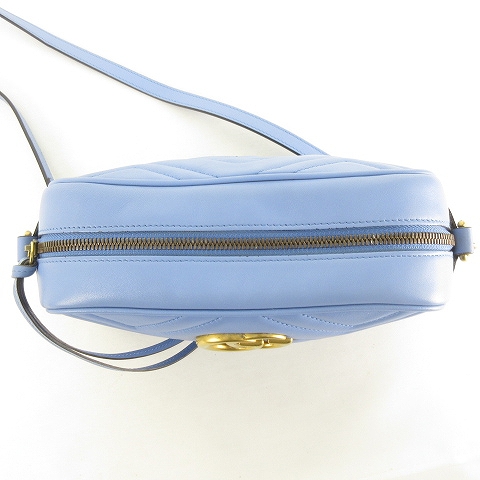 グッチ GUCCI 美品 GGマーモント キルティング スモール ショルダー  