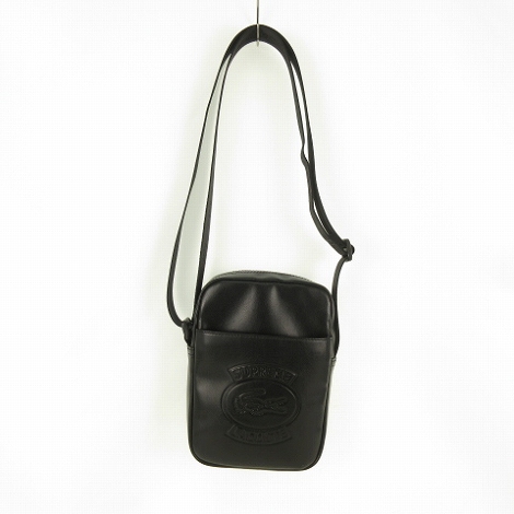 シュプリーム SUPREME 18SS LACOSTE SHOULDER BAG BLACK ラコステ  