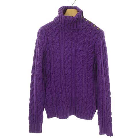 ラルフローレン RALPH LAUREN 美品 タートルネック ケーブル ニット 