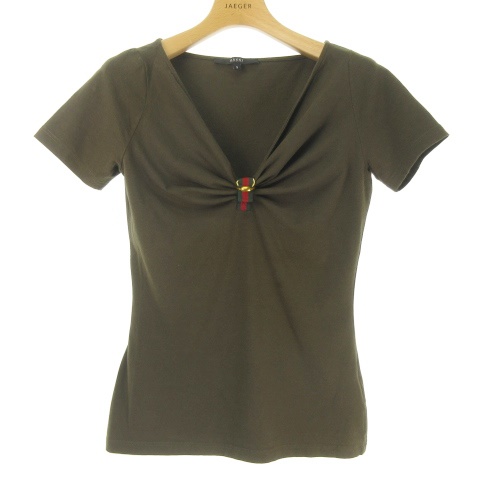 GUCCI＊グッチコットンカットソ－＊コットン ＊ Vネック GUCCI＊グッチコットンカットソ－＊コットン ＊ Vネック 楽天