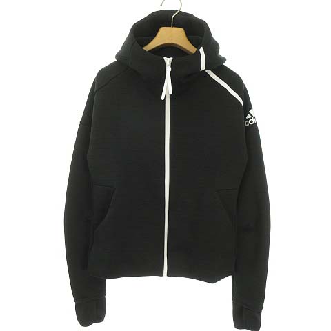 アディダスオリジナルス　撥水パーカー adidas ADILENIUM SEASON 4 TEAMGEIST FULL ZIP HOODIE ブラック