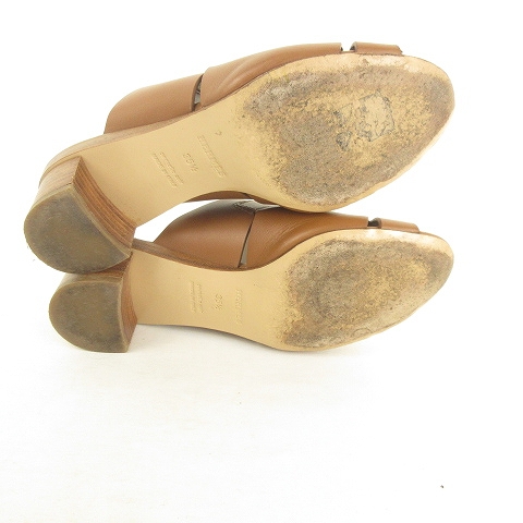 エルメス HERMES 181050Z ミュール ヒール サンダル パンプス Hロゴ  