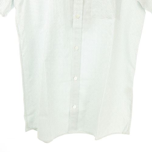 ルイヴィトン LOUIS VUITTON シャツ 半袖 総柄 モノグラム 白 青