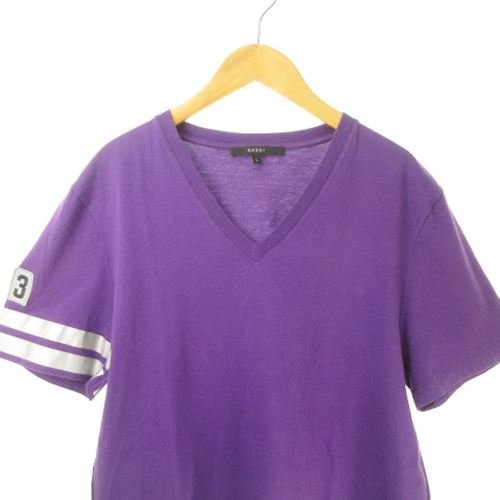 グッチ GUCCI 美品 Tシャツ TEE Vネック 半袖 袖ライン 222240 X3434 