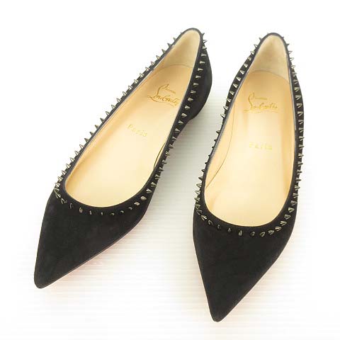 クリスチャンルブタン Christian louboutin スタッズ ポインテッドトゥ 