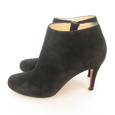 クリスチャン　ルブタン　黒 スエード ブーティ クリスチャンルブタン Christian louboutin スエード ブーティ