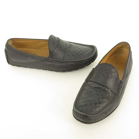 グッチ GUCCI 466904 GG柄 マイクログッチシマ レザー ドライビング 