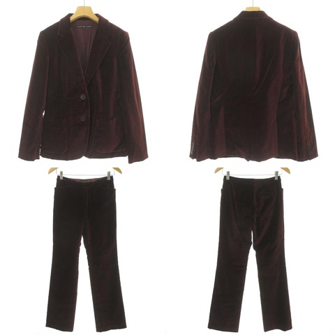 ラルフローレン RALPH LAUREN 美品 ベロア ベルベット シングル 2B  