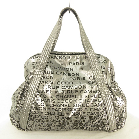 シャネル CHANEL アンリミテッド トートバッグ ロゴプリント 
