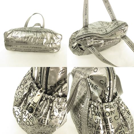 シャネル CHANEL アンリミテッド トートバッグ ロゴプリント 