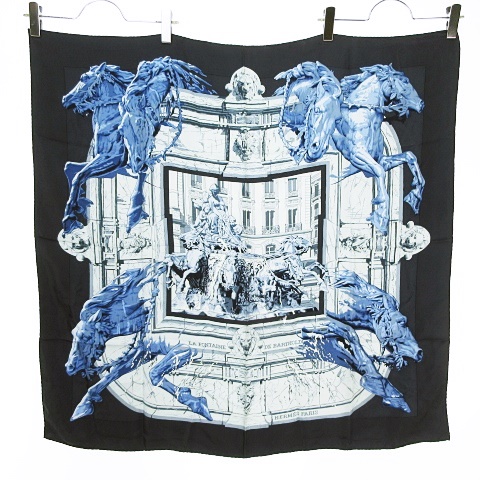 エルメス HERMES LA FONTAINE DE BARTHOLDI バルトルディの泉 カレ90  