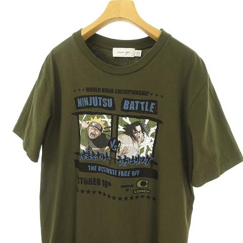 コーチ COACH × ナルト NARUTO コラボ プリント Tシャツ トップス 半袖 