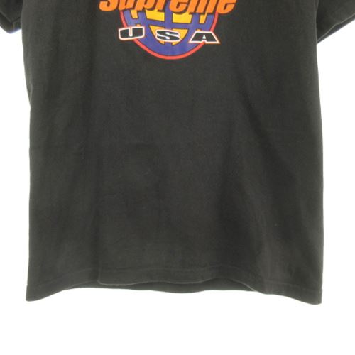 シュプリーム SUPREME 17FW FIRE Tee ファイヤー Tシャツ 半袖 黒 