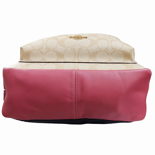 コーチ F32200 シグネチャー リュック バックパック　ピンク系 コーチ COACH F32200 チャーリー シグネチャー リュックサック バック