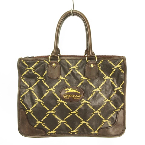 ロンシャン LONGCHAMP ハンドバッグ レザーバッグ ロゴモチーフ 馬柄 