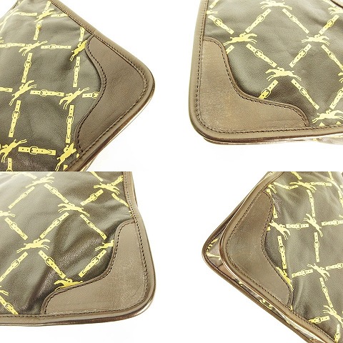 美品✨LONGCHAMP レザー ハンドバック アクセサリーポーチ ブランドロゴ kbnet2019v2_ce1732
