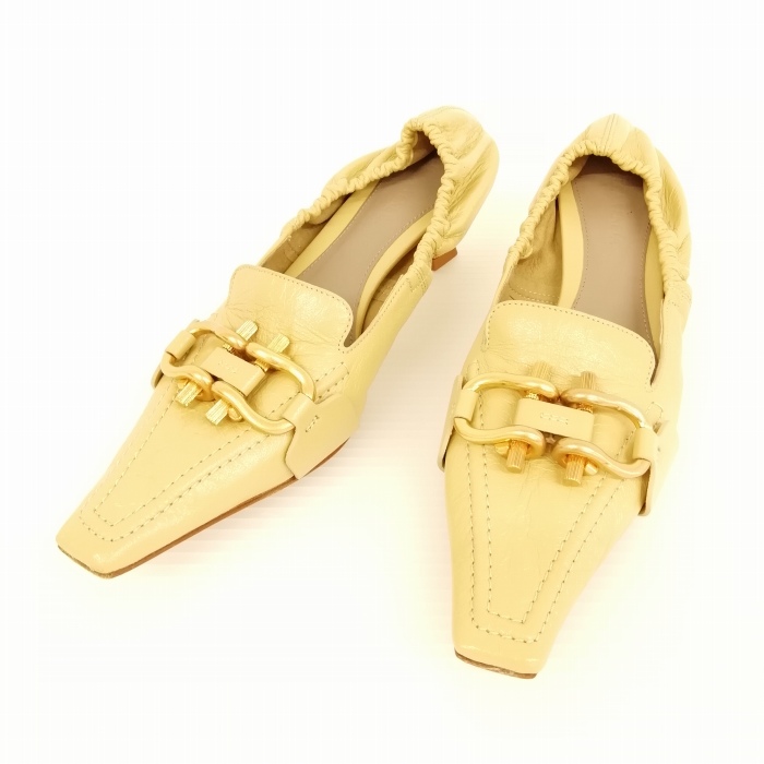 ボッテガヴェネタ BOTTEGA VENETA マダム パンプス スクエア ポイン 
