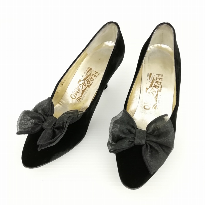 サルヴァトーレフェラガモ Salvatore Ferragamo ベルベット リボン  