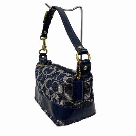 コーチ COACH 41721 シグネチャー ハンドバッグ ポーチ キャンバス 