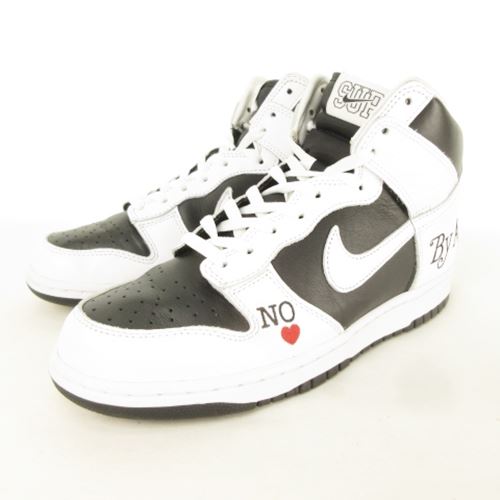 ナイキ エスビー NIKE SB × Supreme シュプリーム 美品 Dunk High Og supreme nike dunk sb 27.5cm ホワイト 白 ダンク