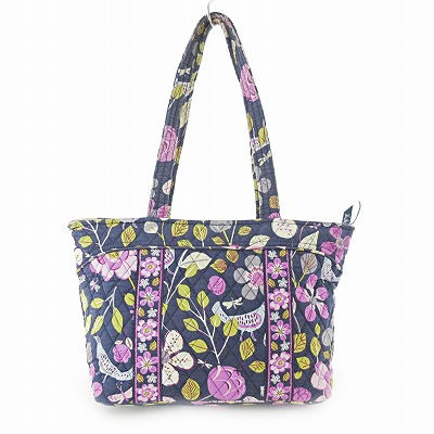 ヴェラブラッドリー Vera Bradley キルティング トートバッグ ショルダーバッグ 花柄 ネイビー 紺 1005 レディース  053-902308210023 | ベクトルパーク Vera Bradley 花柄キルティングバッグ