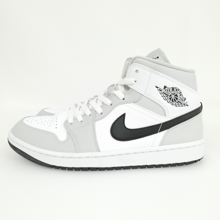 ナイキ NIKE BQ6472-015 Wmns Air Jordan 1 Mid Grey Fog White Black 