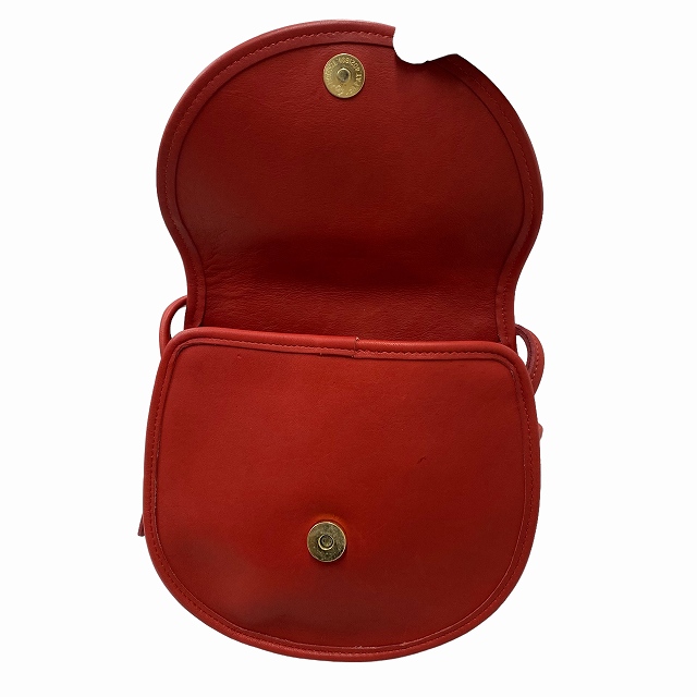 COACH ワンショルダー アクセサリーポーチ オールドコーチ USA製 赤 COACH ワンショルダー アクセサリーポーチ オールドコーチ USA製 赤