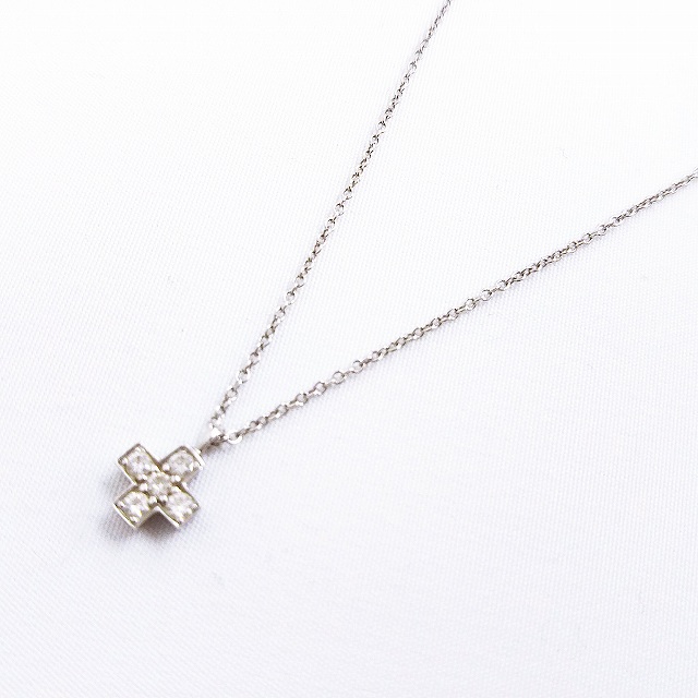 ティファニー TIFFANY & CO. クルーシーフォーム ダイヤネックレス Pt 