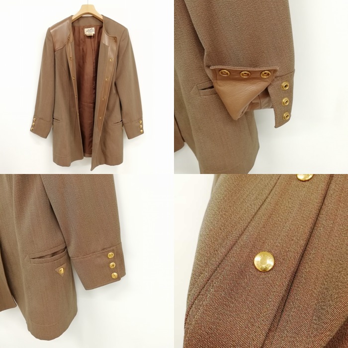 HERMES トレンチコート ヴィンテージ ヨーク ジャケット vintage レディースファッション｜アウター・ジャケット｜コート｜エルメス