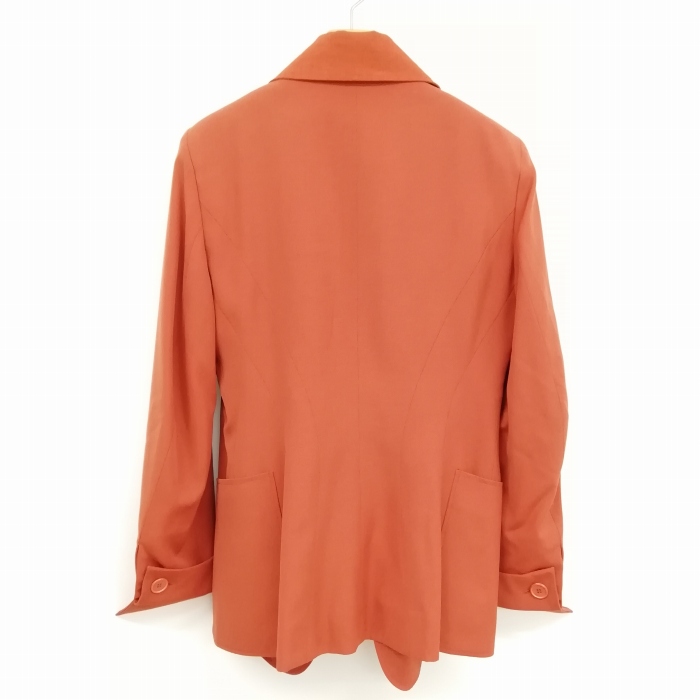 カズ　HERMES オレンジ ジップアップジャケット カズ様専用 HERMES オレンジ ジップアップジャケット