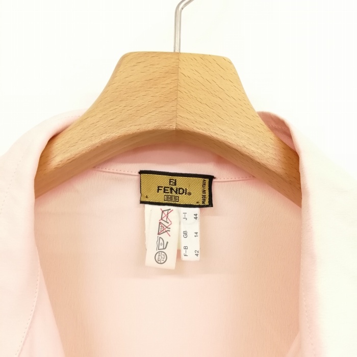 フェンディ FENDI 365 ヴィンテージ シルク混 ブラウス シャツ