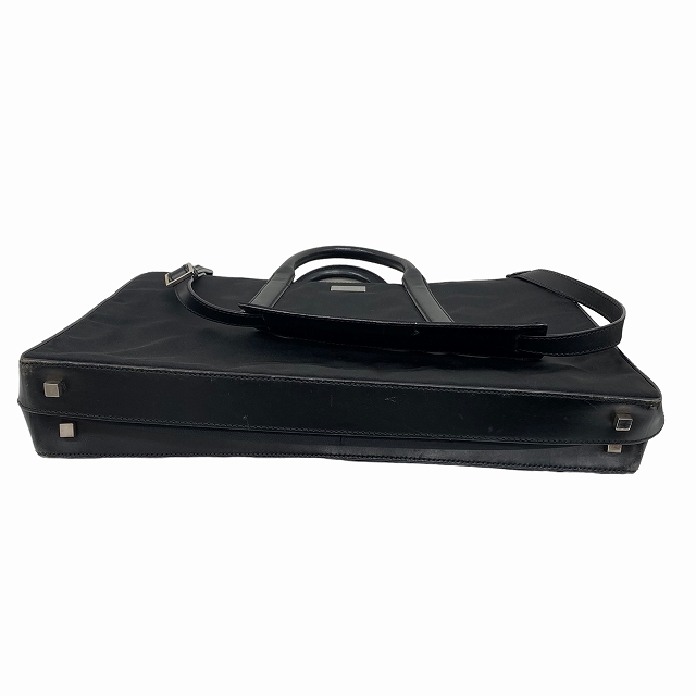 GUCCI ヴィンテージ ブリーフケース ブラック ナイロン レザー 【公式