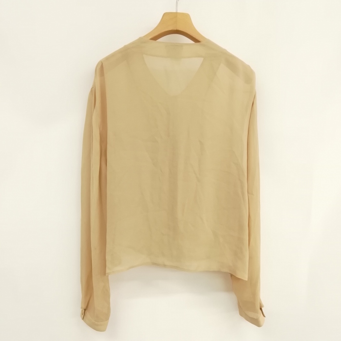 ジョルジオアルマーニ GIORGIO ARMANI シルク ブラウス フリル プル