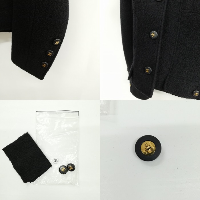 シャネル　95P　セットアップ　ジャケット　サロペット　ヴィンテージ　ココボタン シャネル 95P セットアップ ジャケット サロペット ヴィンテージ
