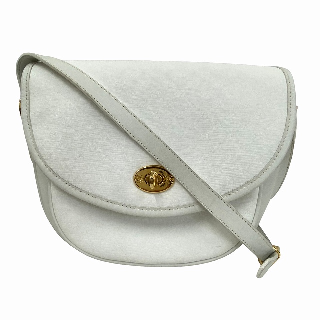 グッチ GUCCI オールドグッチ ショルダーバッグ 斜め掛け PVC レザー 