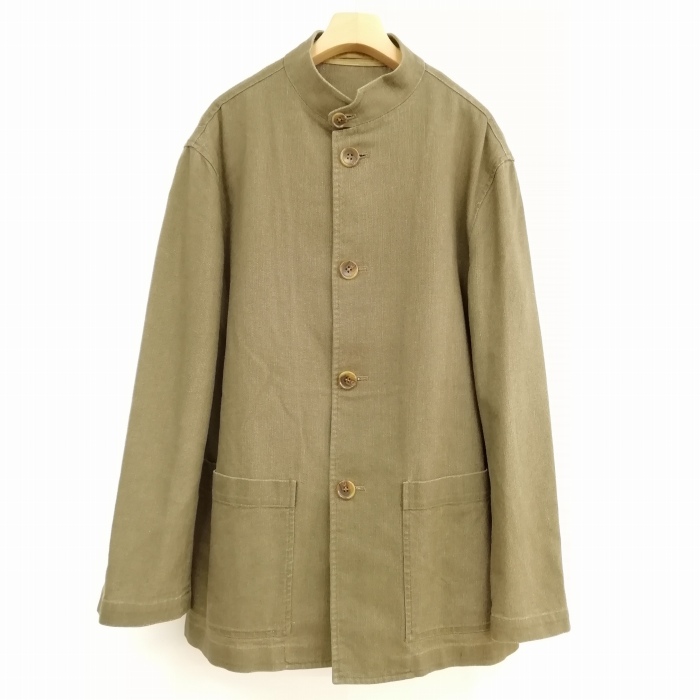 ポールスミス PAUL SMITH コットン リネン ジャケット スタンドカラー 