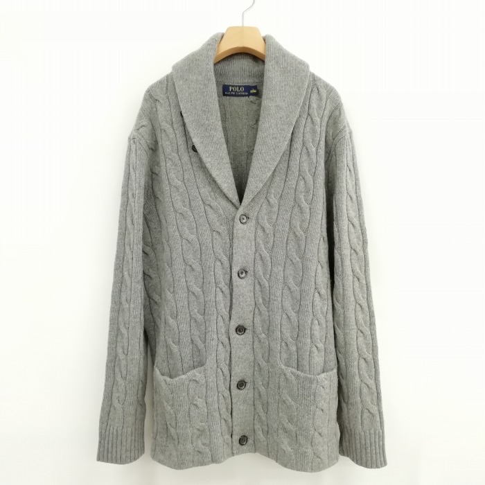 ポロ ラルフローレン POLO RALPH LAUREN 美品 ウール ケーブル ニット  