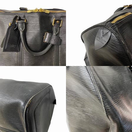極美品 ルイヴィトン エピ キーポル50 ノワール ボストンバッグ ハンドバッグ ルイヴィトン/ボストンバッグ/キーポル50/ノワール/レザー（LVロゴの