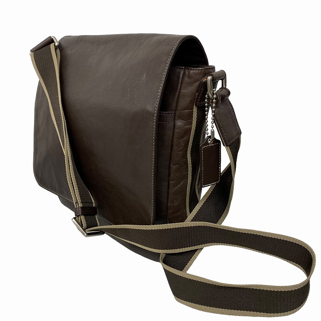 COACH コーチF70555 レザーショルダー 茶 調整可 美品 COACH - COACH コーチF70555 レザーショルダー 茶 調整可 美品の
