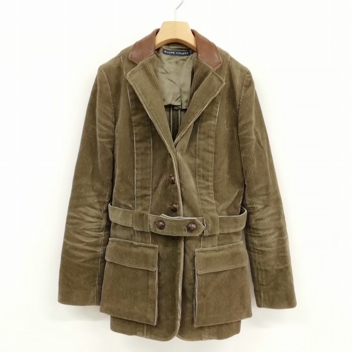ラルフローレン RALPH LAUREN 太畝 コーデュロイ サファリ ジャケット 