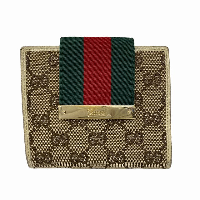 グッチ GUCCI GGキャンバス シェリーライン 181670 財布 2つ折り 