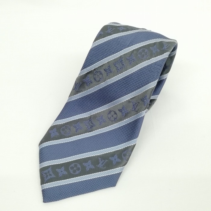 ルイヴィトン LOUIS VUITTON シルク ネクタイ クラヴァット モノグラム  