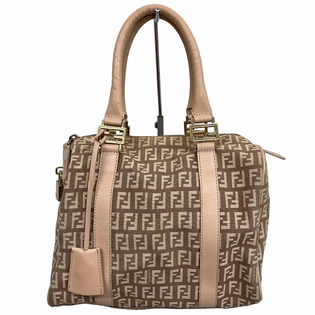 フェンディ FENDI 8BL068 ズッキーノ ミニボストンバッグ ハンドバッグ 
