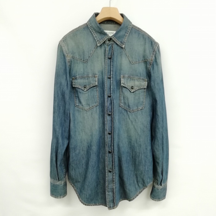 サンローラン パリ SAINT LAURENT PARIS 2020年製 597059 美品 デニム 
