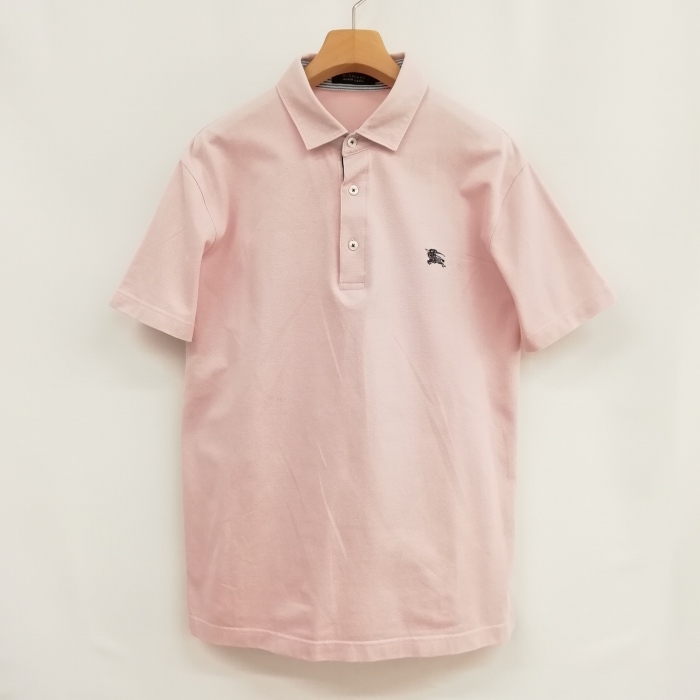 BURBERRY BLACK LABEL ピンク ポロシャツ 美品 バーバリーブラック