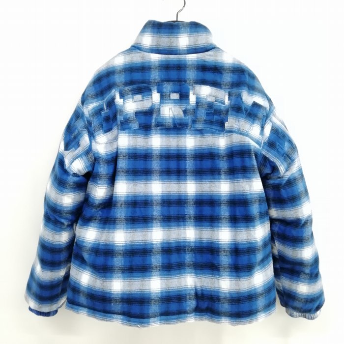 シュプリーム SUPREME 22AW Flannel Reversible Puffer Jacket 