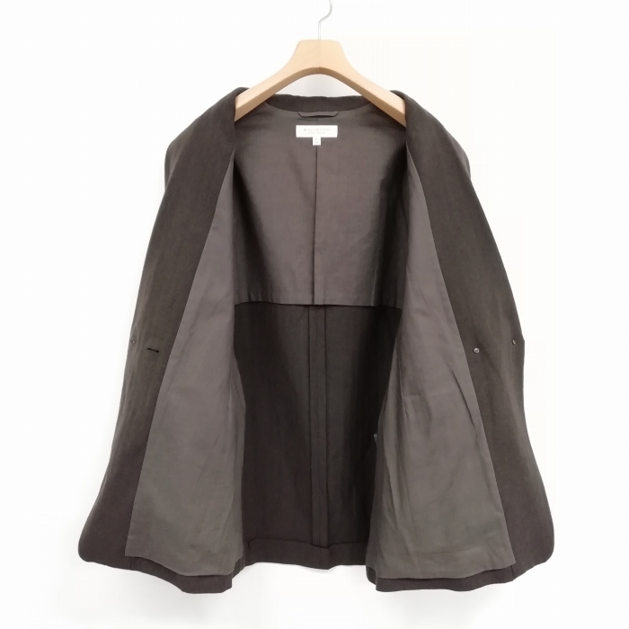 美品定価8万サルエunisex coat jacket ヘリンボンリネン